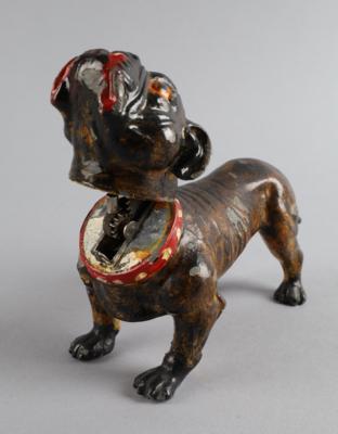Französische Bulldogge als Feuerzeug, - Antiquitäten
