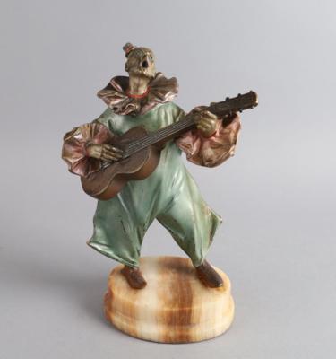 Gitarre spielender Clown, - Antiquariato