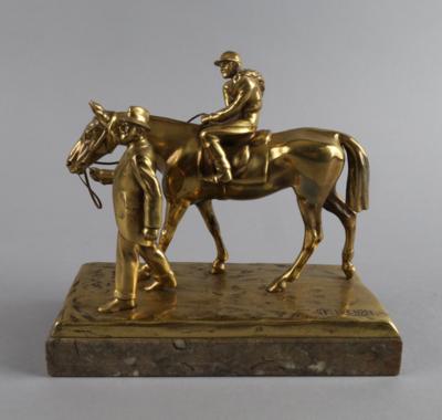 Jockey auf Pferd, - Antiquitäten