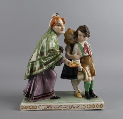 Hänsel und Gretel-Gruppe, Entwurf Podany, Ausführung Fa. Schauer, Wien, - Antiquariato