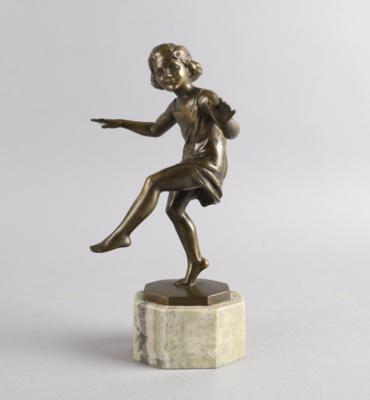 Stefan Schwartz (Österreich 1851-1924), Figur einer Tänzerin aus Bronze, Entwurf: um 1920 - Starožitnosti