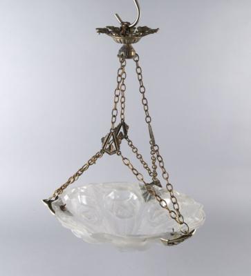Deckenlampe, Cristallerie de Compiégne, um 1930 - Antiquitäten
