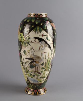 Vase, Fischer, Budapest Ende 19. Jh., - Antiquitäten