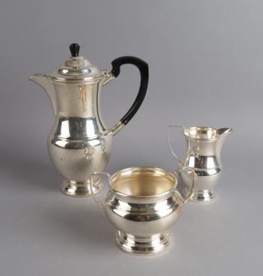 Garrard  &  Co Ltd, London - dreiteilige Kaffeegarnitur, - Antiquitäten
