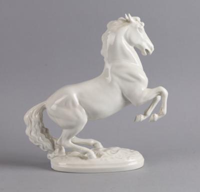 Barockpferd, Wiener Porzellanmanufaktur Augarten, - Antiquitäten