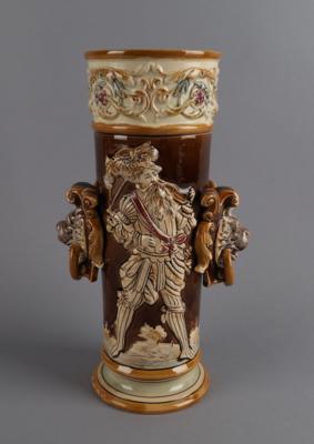 Vase, Wilhelm Schiller  &  Sohn, Bodenbach Ende 19. Jh., - Antiquitäten