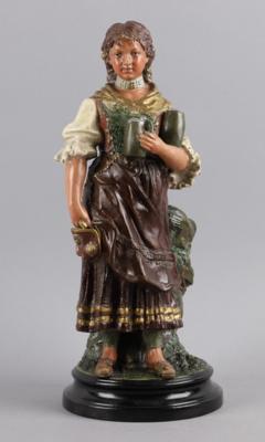 Mädchen mit Krügen, Ende 19. Jh., - Antiquariato