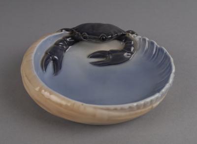 Muschelschale mit Krebs, Royal Copenhagen, - Antiquitäten