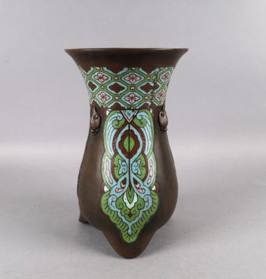 Champlevé Vase, - Antiquitäten