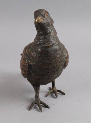 Große Wiener Bronze Taube, - Antiquariato