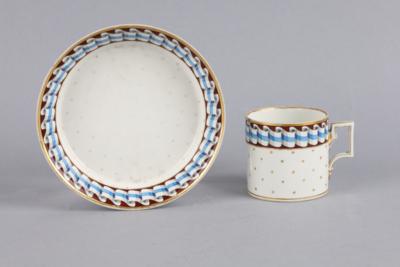 Tasse mit Untertasse, Kaiserliche Manufaktur, Wien 1793/95, - Works of Art