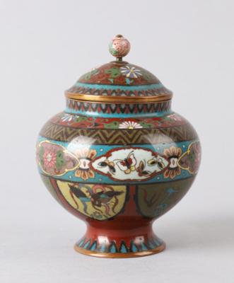 Cloisonné Dose, Japan, - Antiquitäten