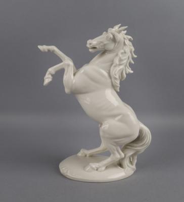 A. Göhring, steigendes Araberpferd, Modellnummer: 738a, Ausführung: Porzellanmanufaktur Nymphenburg, nach 1960 - Works of Art