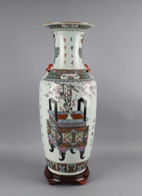 Famille rose Vase, China, späte Qing Dynastie, - Antiquariato
