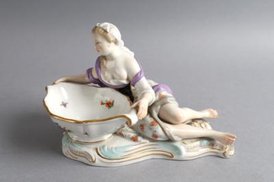 Figurenschale "Dame an Schale", Meissen um 1860-80, - Works of Art