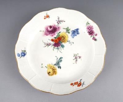 Flache runde Schale, Meissen um 1780, - Antiquariato