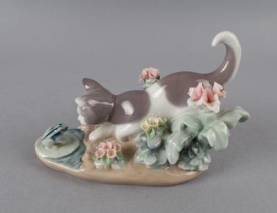 Katze und Frosch, Lladro, - Antiquitäten