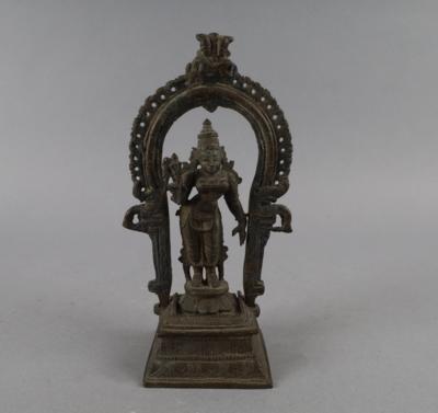 Kleine Bronzefigur der Parvati, Indien, - Works of Art