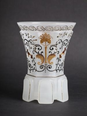 Sockelbecher, Böhmen um 1840, - Antiquariato