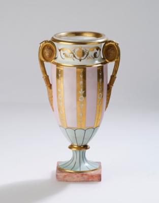 Sockelvase, Lippert  &  Haas, Schlaggenwald 1829, - Antiquariato