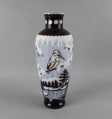 Vase mit Winterlandschaft, wohl Salomon Reich, Krásno, um 1925/30 - Works of Art