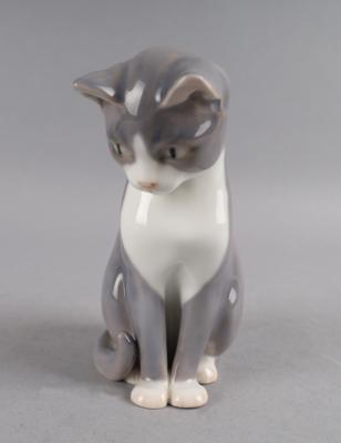 Sitzende Katze, Bing  &  Grondahl, - Antiquitäten