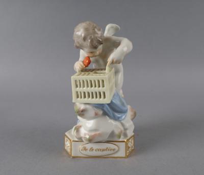 "Je le captive" aus der Serie von 16 Devisenkindern, Meissen 2. Hälfte 20. Jh., - Antiquariato