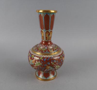 Cloisonné Vase, China, 20. Jh., - Starožitnosti