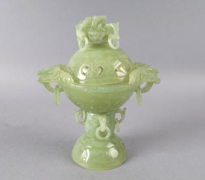 Jade Räuchergefäß, China, 20. Jh., - Antiquitäten