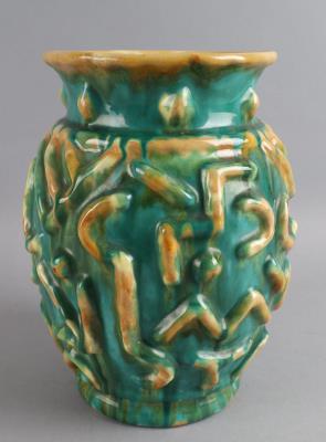 Vase mit geometrischem Dekor, Tonindustrie Scheibbs, um 1923-33 - Antiquariato