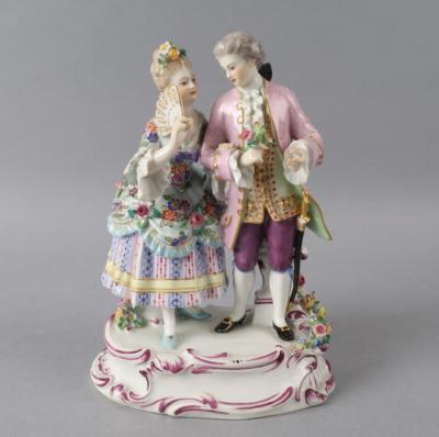 Galantes Paar, Meissen, Ende 19./Anf. 20. Jh., - Antiquariato