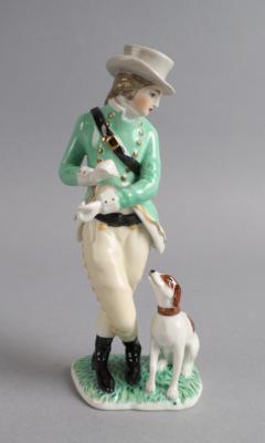 Jäger mit Hund, Wiener Porzellanmanufaktur Augarten, - Antiquitäten
