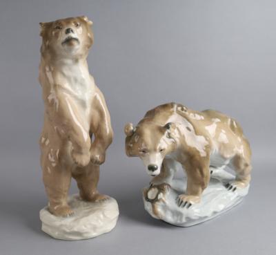 Zwei Braunbären, Dubi, Eichwald, um 1940 - Antiquitäten