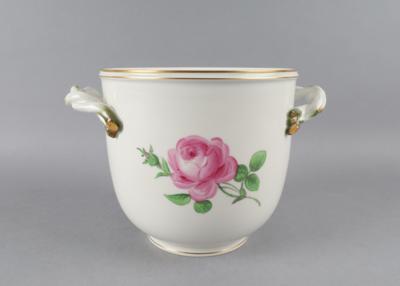 Cachepot mit Rosendekor, Meissen 1967, - Antiquariato