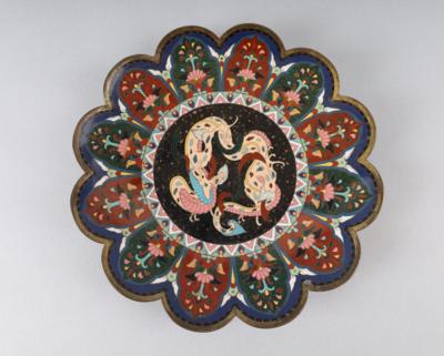 Cloisonné Teller, Japan, Meiji/Taisho Periode, - Antiquariato