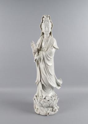 Große Blanc de Chine Guanyin, Dehua, China, 20. Jh., - Works of Art