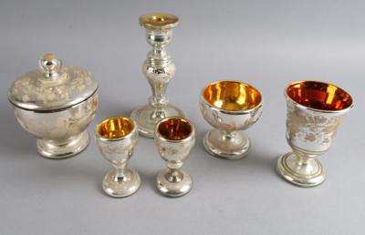 Konvolut Silberglas, sogenanntes "Bauernsilber", - Works of Art