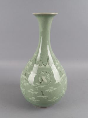 Seladon glasierte Vase, Korea, 20. Jh., - Antiquariato