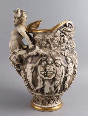 Henkelvase mit mythologischem Dekor, Julius Dressler, Biela bei Bodenbach, um 1900 - Works of Art