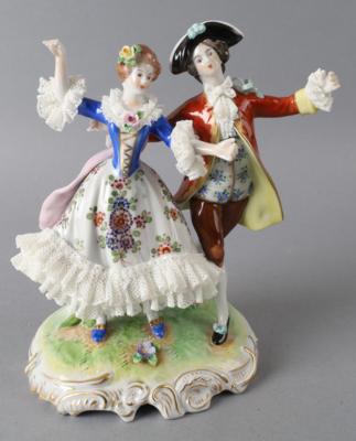 Tanzendes Paar, Aelteste Volkstedter Porzellanmanufaktur, - Antiquariato