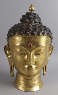 Buddha Kopf, Tibet, 20./21. Jh., - Antiquariato