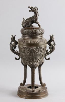 Bronze Koro, Japan, Meiji Periode, - Works of Art