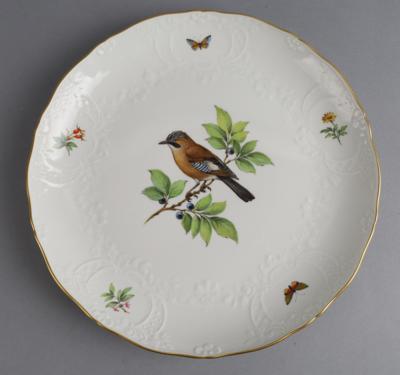 Zierplatte mit Vogeldekor, Meissen 2. Hälfte 20. Jh. - Antiquitäten