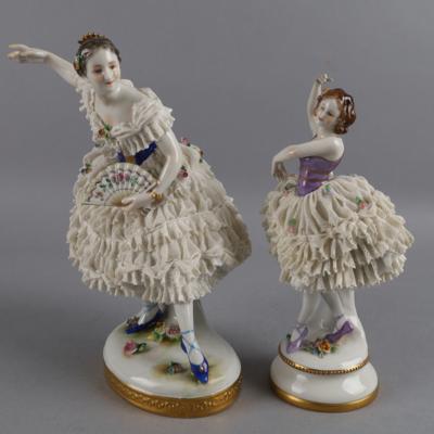 Zwei Tänzerinnen, Aelteste Volkstedter Porzellanmanufaktur, - Antiquariato