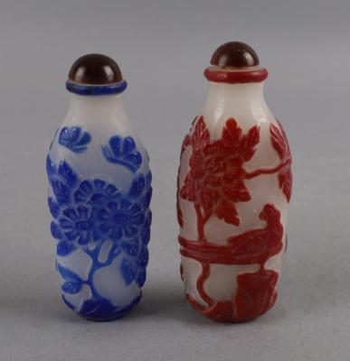 2 Snuff Bottles, China, - Antiquitäten