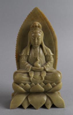 Specksteinfigur des Guanyin, - Works of Art