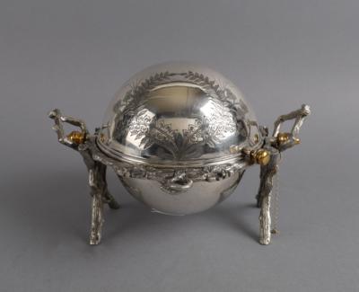 Mappin  &  Webb, Sheffield - runder Butterkühler, - Antiquariato