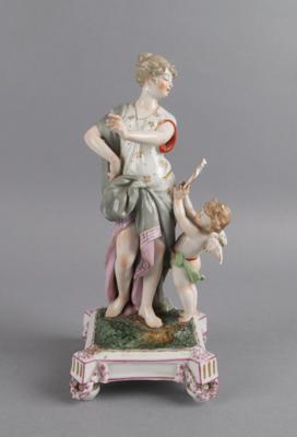 Venus mit Amor, Samson  &  Cie, Paris Ende 19./ 1. Hälfte 20. Jh., - Antiquariato