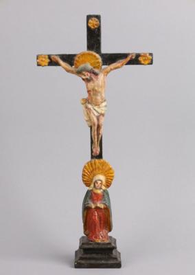 Kreuzigung Christi, volkstümliche Arbeit, 19. Jh., - Antiquariato