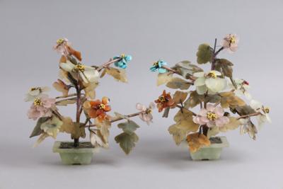 Paar Jadebäumchen, China, 20. Jh., - Works of Art